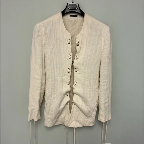 Runway John Varvatos Articulate Elbow Hook Bar Strings Jacket EU 48 USA 38